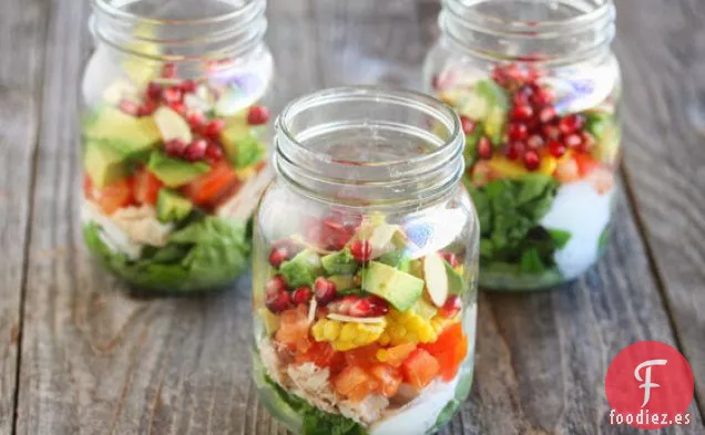 Ensalada de 7 capas en un frasco