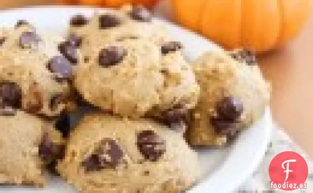 Galletas con Chispas de Chocolate y Calabaza Más Saludables