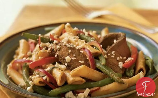Solomillo y Ensalada de Pasta