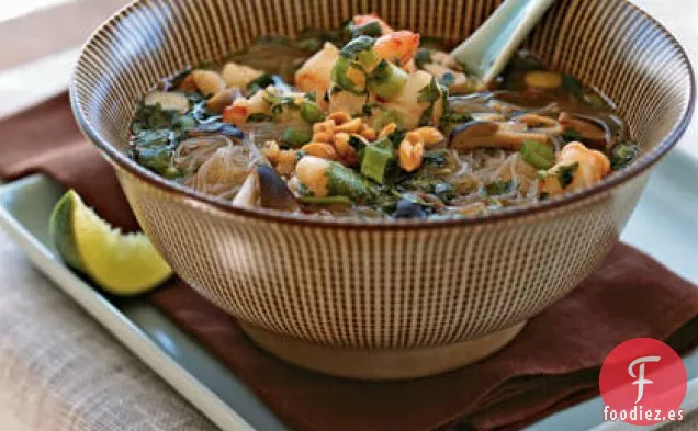 Tom Yum Goong (Sopa Picante de Camarones Tailandeses)