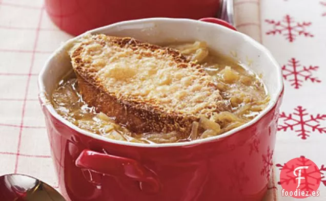 Sopa de Cebolla y Queso Parmesano