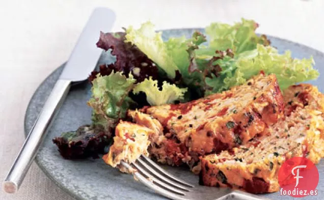 Pastel de Carne de Pavo y Pimiento Rojo Asado