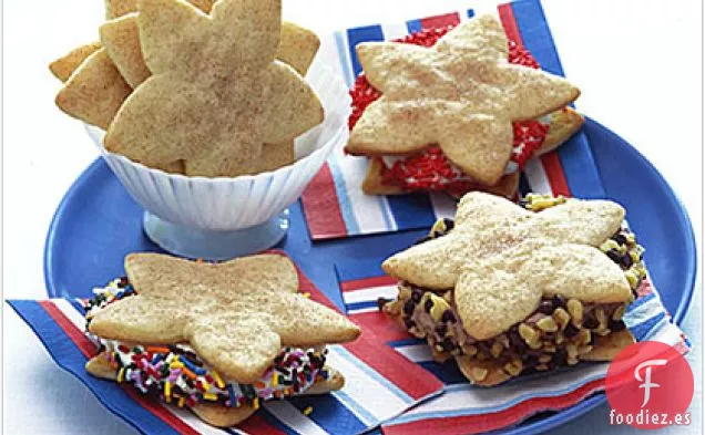 Snickerdoodles en Forma de Estrella