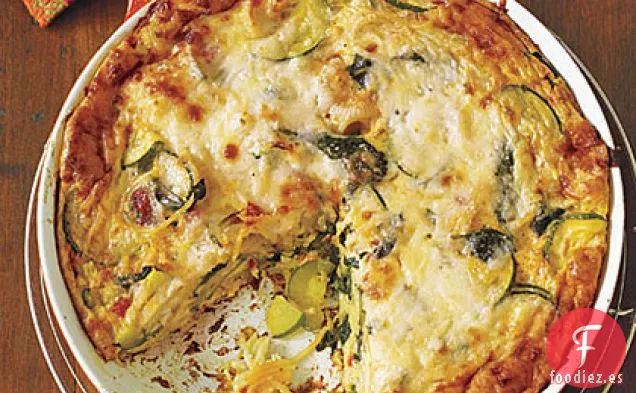 Frittata de Pasta y Verduras
