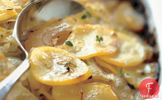 Gratinado de Manzana, Patata y Cebolla