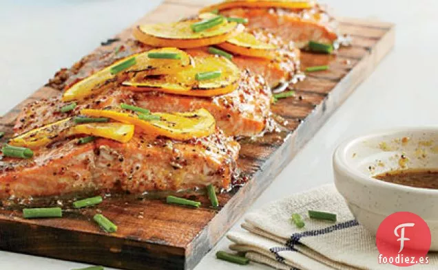 Salmón Enlatado Glaseado con Mostaza