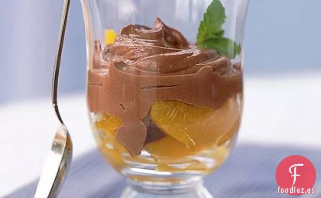 Mousse de Chocolate Agridulce a la Naranja