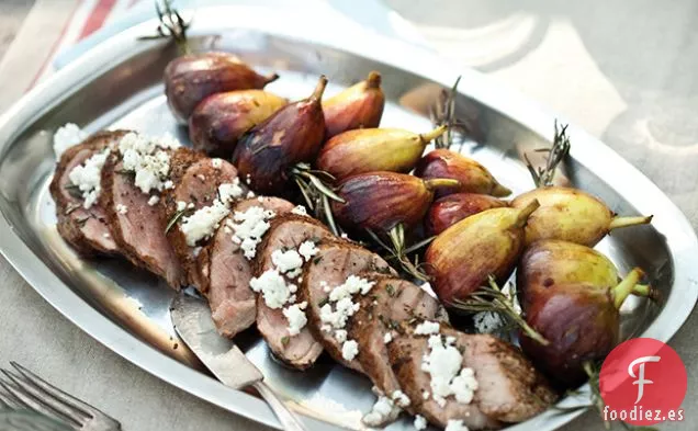 Solomillo de Cerdo a la Parrilla con Brochetas de Higo Fresco