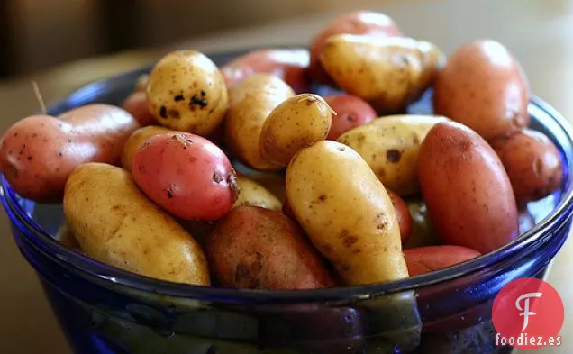 Ensalada De Pepino En Escabeche Y Patata Dilatada