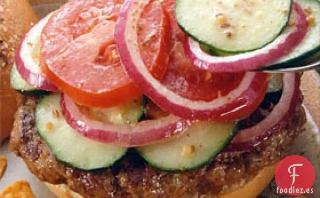Hamburguesas Con Condimento De Pepino