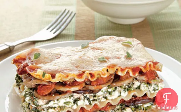Lasaña de Espinacas y Champiñones