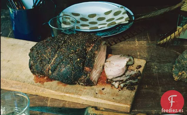 Cerdo Asado a la Pimienta con Salsa de Vermut