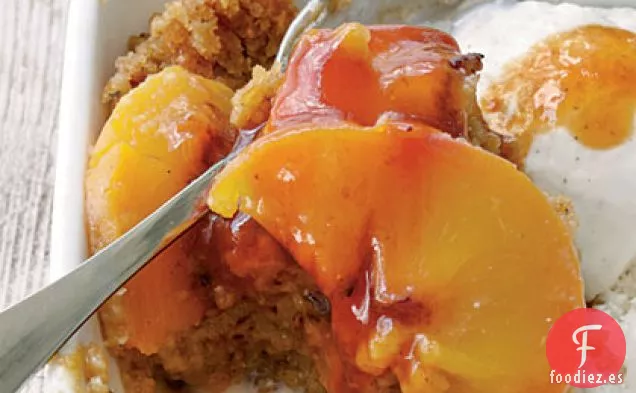 Budín de Melocotón de Suero de Mantequilla