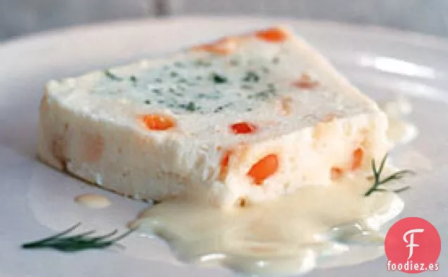Terrina de Pescado Blanco con Huevas de Salmón y Eneldo