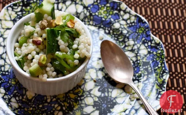 Ensalada de Cuscús Verde Israelí