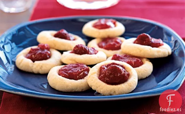 Frambuesa Thumbprint Cookies