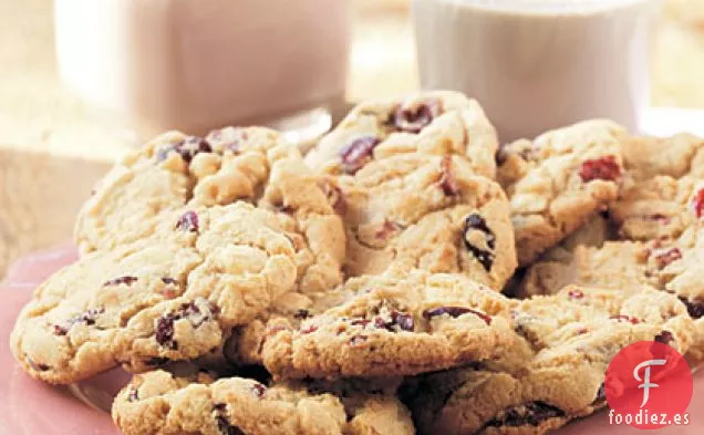 Galletas de Chocolate Blanco y Arándanos