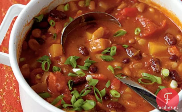 Chile Vegetariano de Tres Frijoles