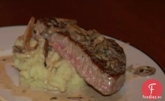 Atún (O Pescado o Pollo) Con Salsa de Crema Shiitake de Jengibre