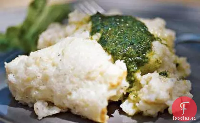 Cazuela de Sémola con Mantequilla de Pesto