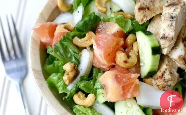 Ensalada De Pomelo Rosa Con Vinagreta De Azúcar Morena