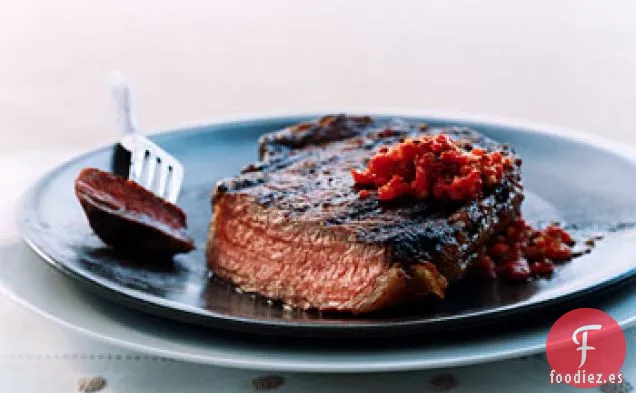 Filetes de Costilla con Salsa al estilo Harissa
