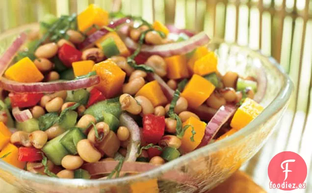 Ensalada De Guisantes De ojos Negros Y Calabaza