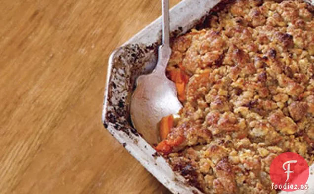 Batatas de Granate con Jarabe de Arce Blis y Streusel de Azúcar de Arce