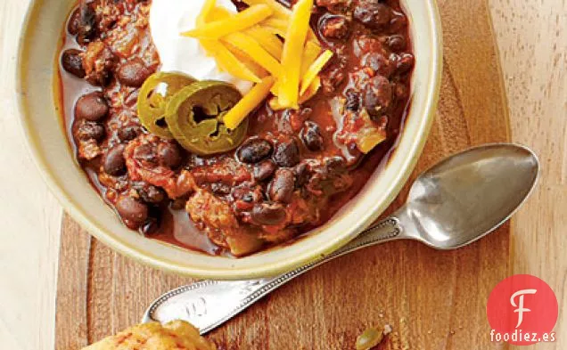 Chile Vegetariano de Frijoles Negros