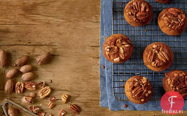 Muffins de Calabaza con Bollos Pegajosos