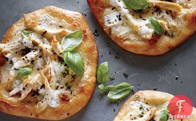 Pizzas Individuales de Pollo Blanco