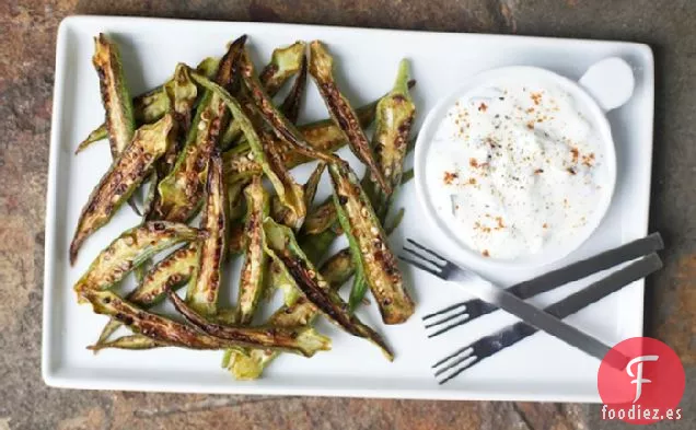 Okra Especiada Asada en Sartén