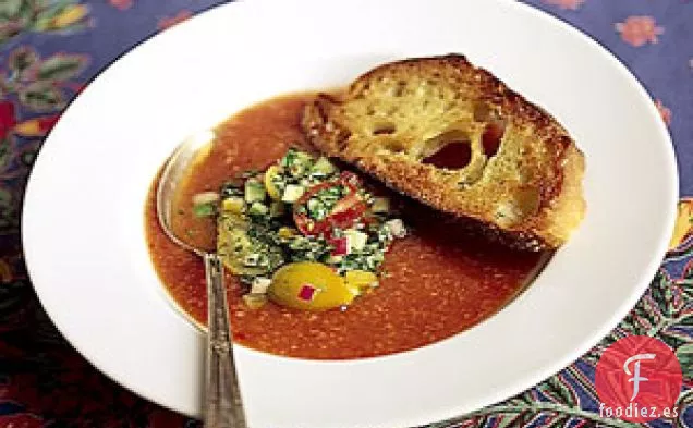 Sopa de Tomate Fría al Estilo Gazpacho