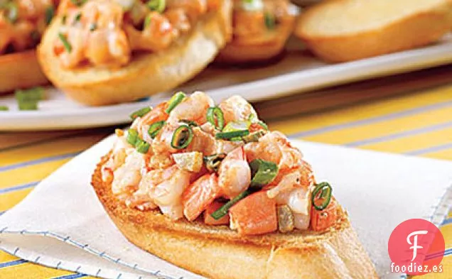 Bruschetta Picante de Camarones