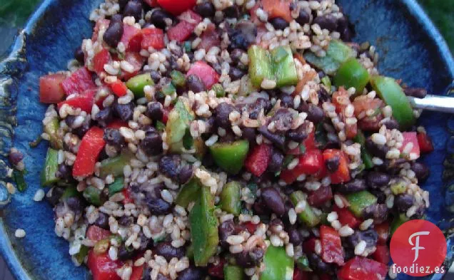 Receta de Ensalada de Arroz Integral Mediterráneo