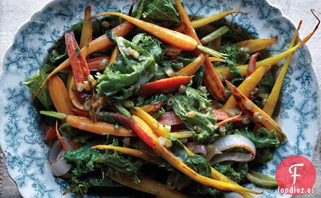 Zanahorias y Verduras con Vinagreta de Frijoles Dilly