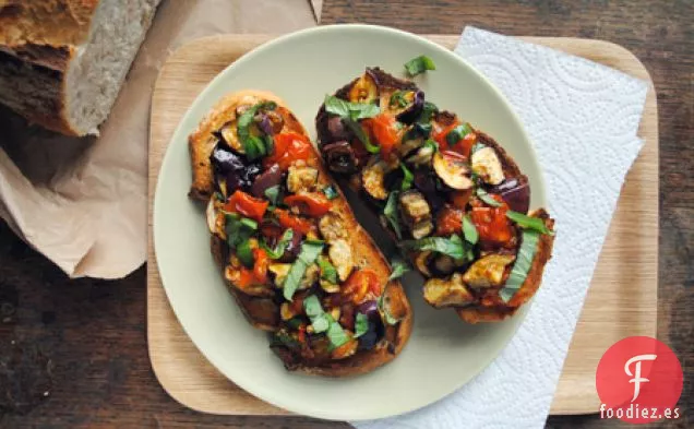 Berenjena Asada Y Tomates Cherry