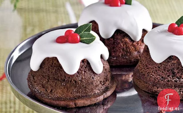 Pasteles de Chocolate con Nieve para Bebés