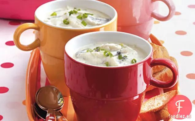 Almuerzo de Navidad Bisque de Carne de Cangrejo