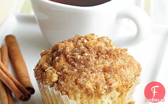 Magdalenas de Canela y Pasas con cobertura de Streusel