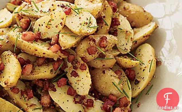 Ensalada Tibia de Patata con Panceta y Aderezo de Mantequilla Marrón
