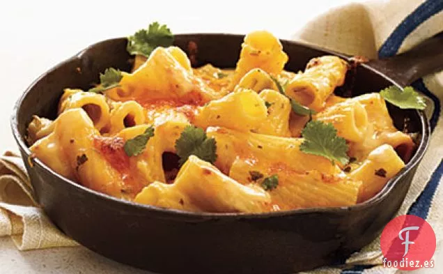 Macarrones con queso Chimichurri