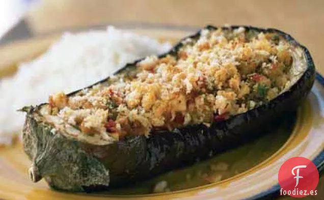 Berenjena al Horno con Relleno de Queso Salado