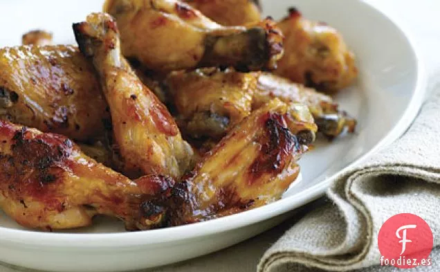 Alitas de pollo con gota de limón