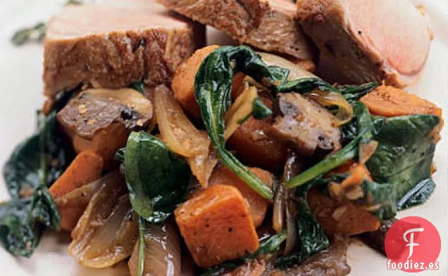 Lomo de Cerdo Con Costra de Hierbas