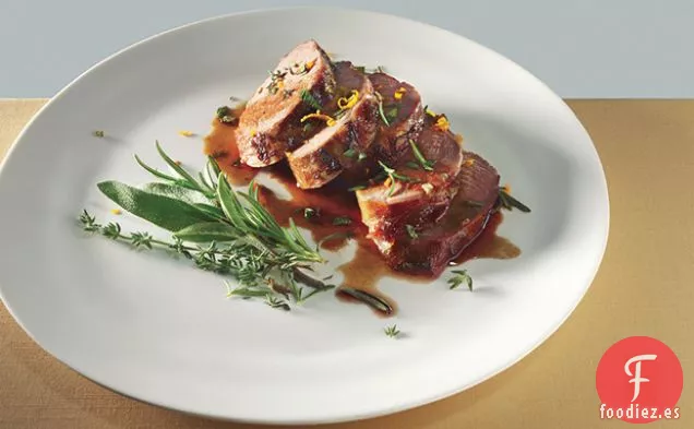 Cerdo Marinado con Miel y Gremolata