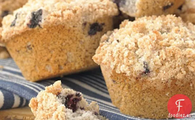 Muffins de Arándanos con cobertura de Streusel