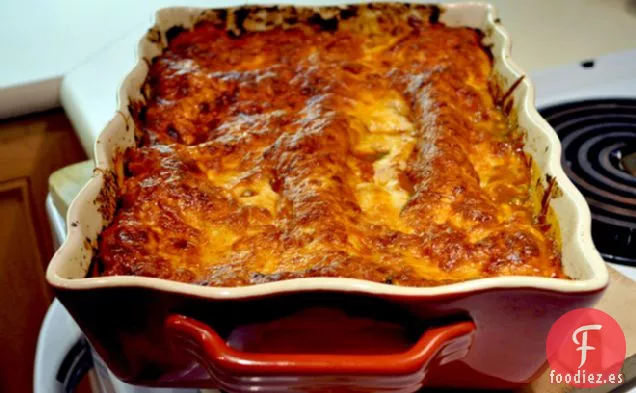 Berenjena Asada Y Lasaña De Champiñones Portobello