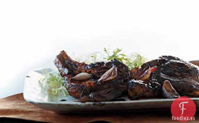 Chuletas de Cerdo Glaseadas con Balsámico