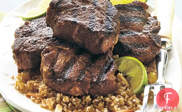 Chuletas de Cordero A La Parrilla con Especias Dulces